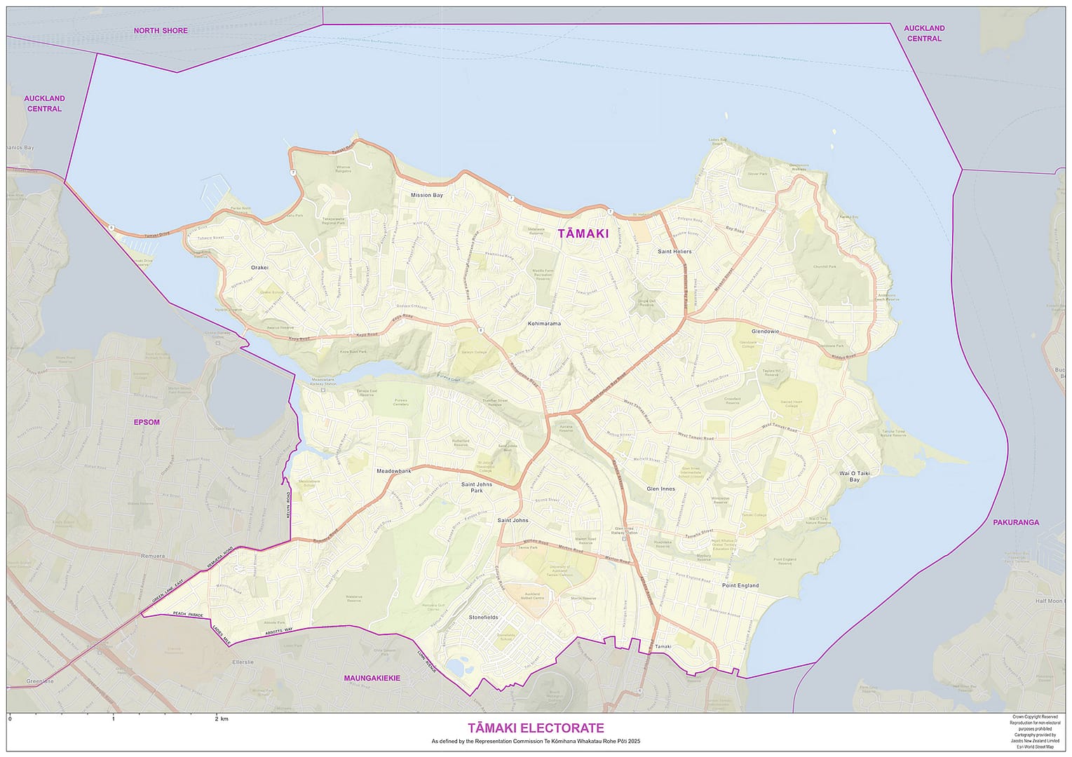 Tamaki-2025-boundaries-1800x2171 Map of Tamaki electorate boundaries